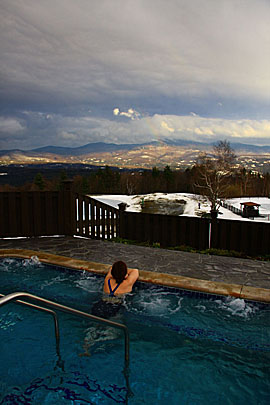 Hot Tub with a Vermont View